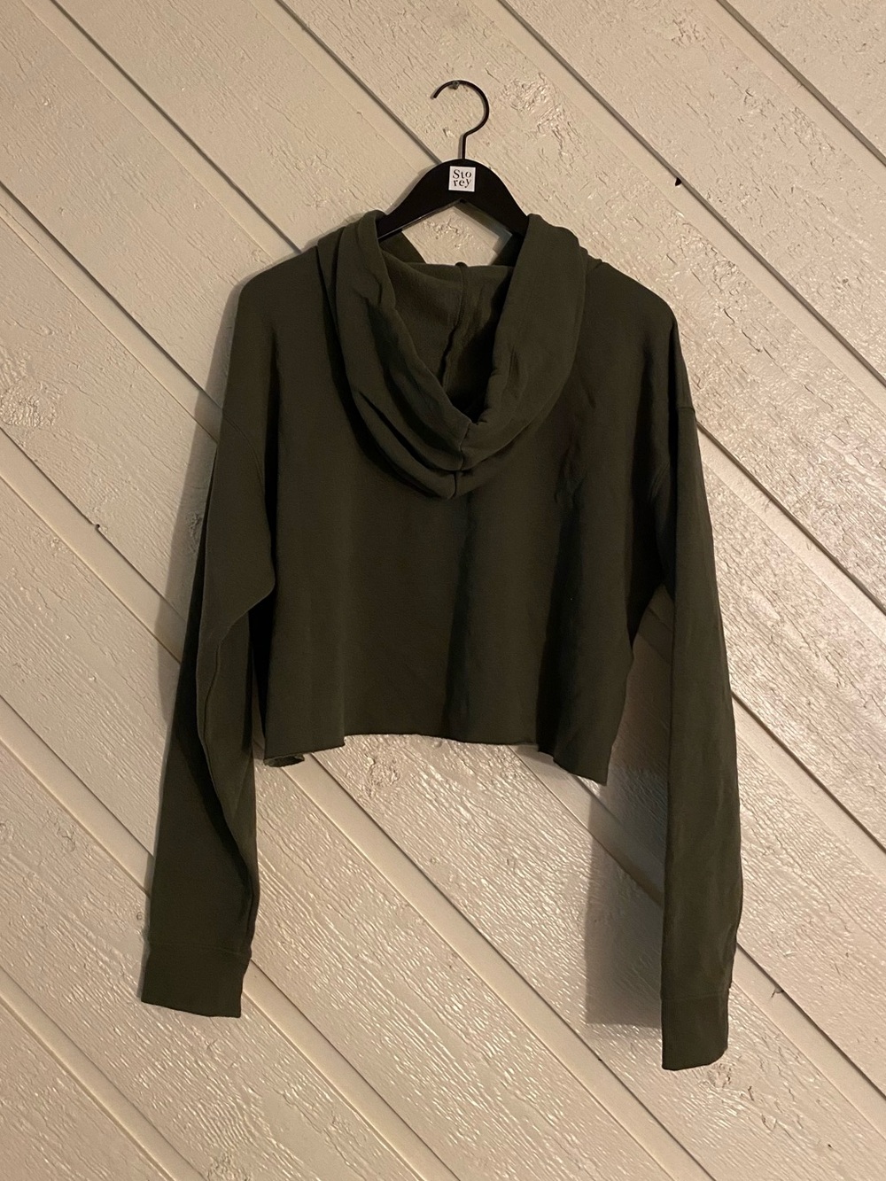 Green Wild Fable Cropped Hoodie - Picture 6 of 8
